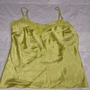 Vintage silk camisole with sequin beads lace detail